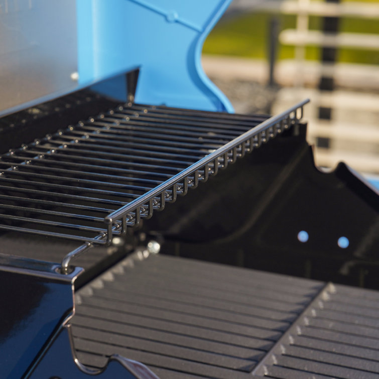Blue 2-Burner Propane Gas Grill with Clear View Lid