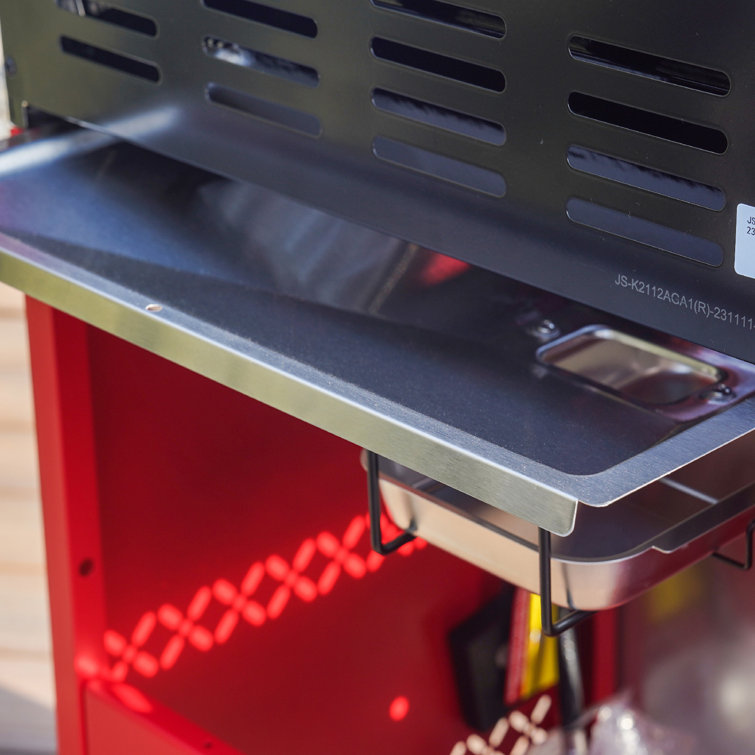 Mesa Series Red Stainless Steel 2-Burner Propane Gas Grill