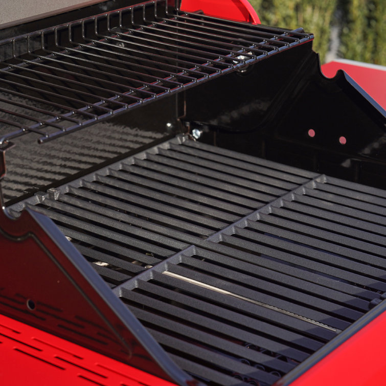 Mesa Series Red Stainless Steel 2-Burner Propane Gas Grill