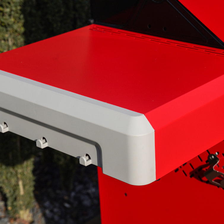 Mesa Series Red Stainless Steel 2-Burner Propane Gas Grill