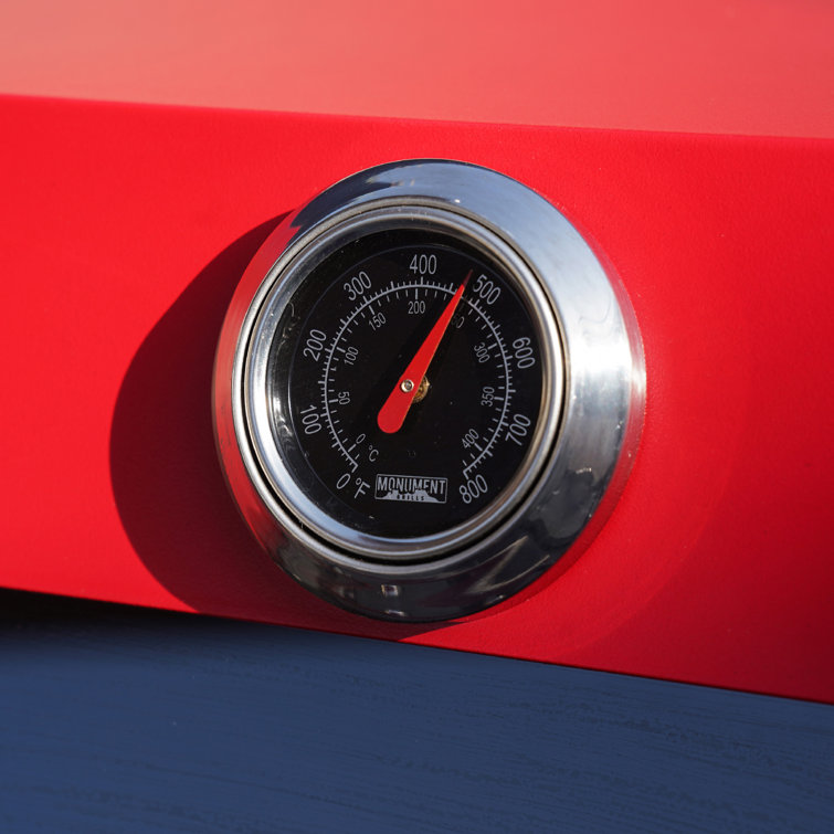 Mesa Series Red Stainless Steel 2-Burner Propane Gas Grill