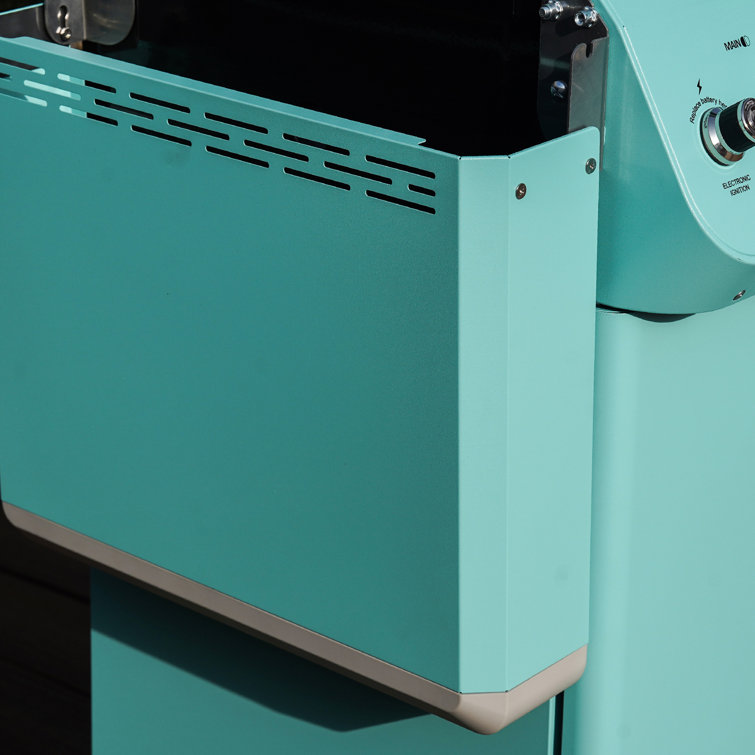 Mesa Jade Green 2-Burner Propane Gas Grill with LED Controls