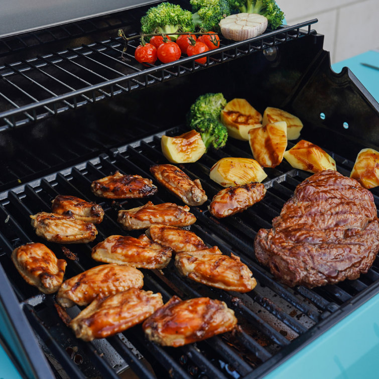 Mesa Jade Green 2-Burner Propane Gas Grill with LED Controls