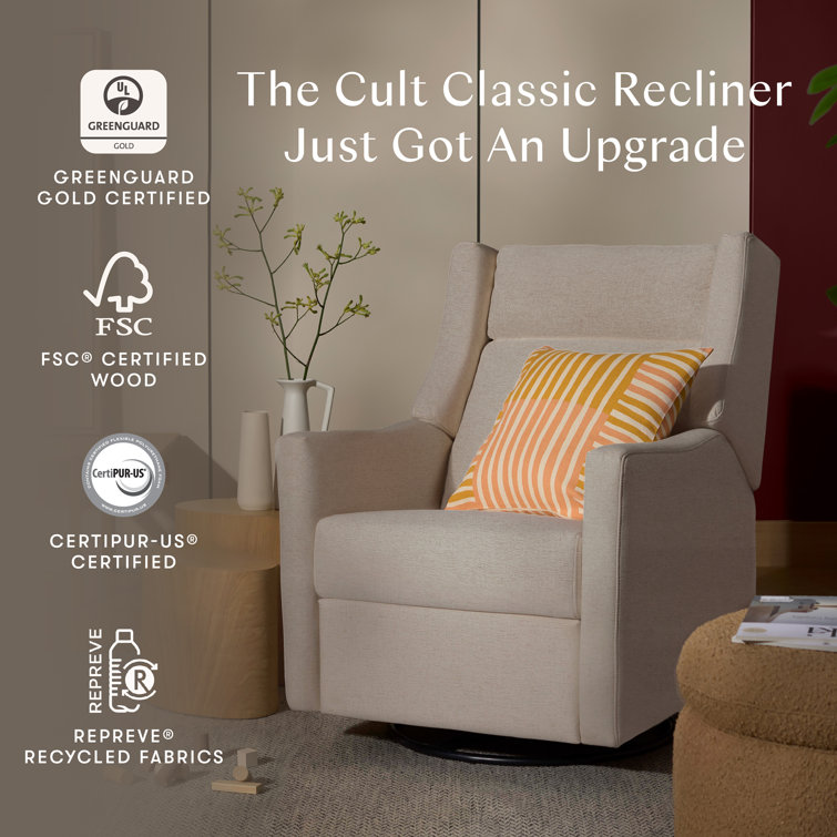 Beach Eco-Weave Swivel Recliner with Adjustable Headrest