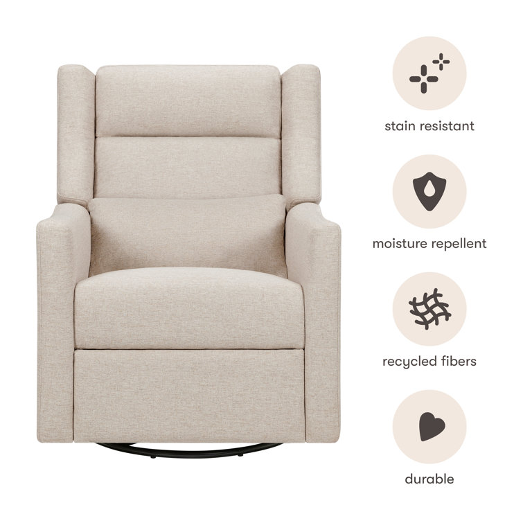Beach Eco-Weave Swivel Recliner with Adjustable Headrest