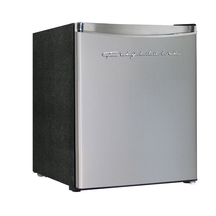 Compact Stainless Steel and Black Upright Freezer, 1.1 Cu. Ft.