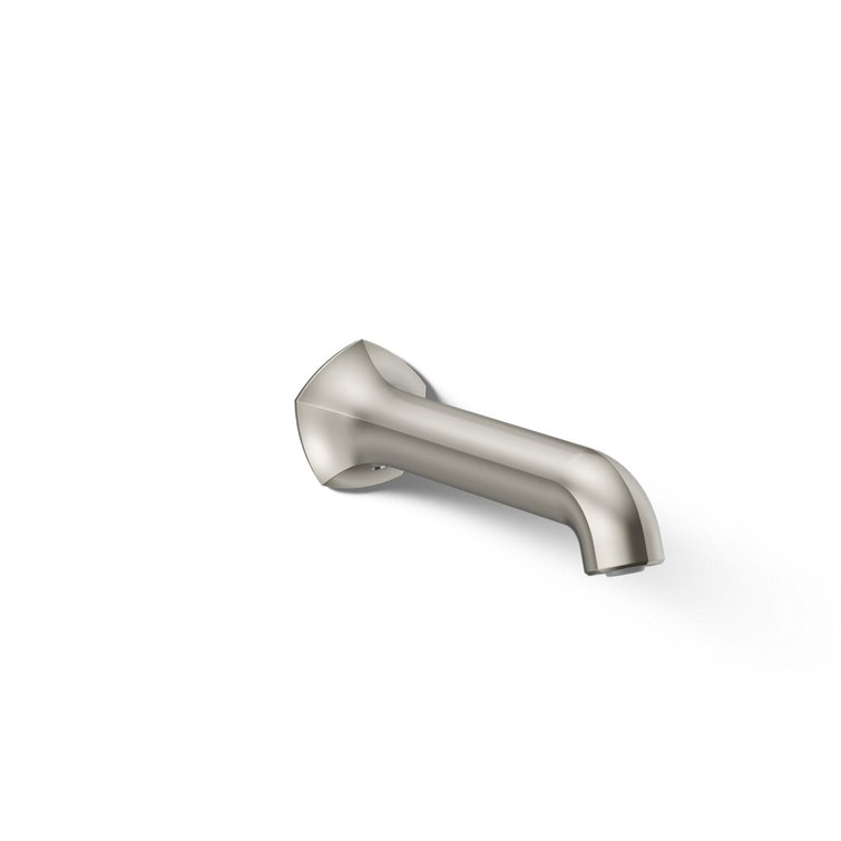 Occasion 1960s Glam Wall-Mount Bathroom Faucet, Vibrant Polished Nickel
