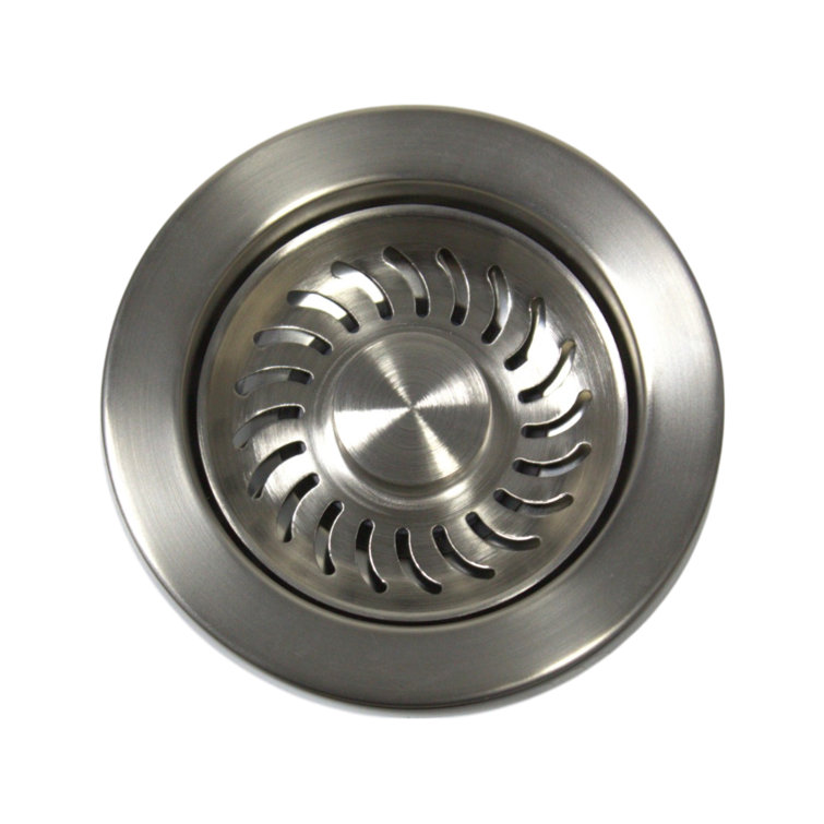 Satin Nickel Stainless Steel Basket Strainer Kitchen Drain