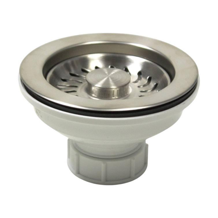 Satin Nickel Stainless Steel Basket Strainer Kitchen Drain