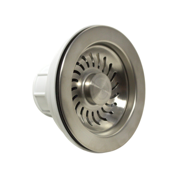Satin Nickel Stainless Steel Basket Strainer Kitchen Drain