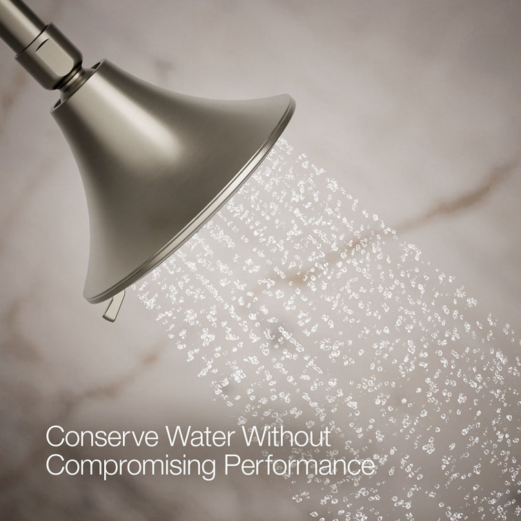 Vibrant Brushed Nickel Multi-Head Wall Mounted Showerhead