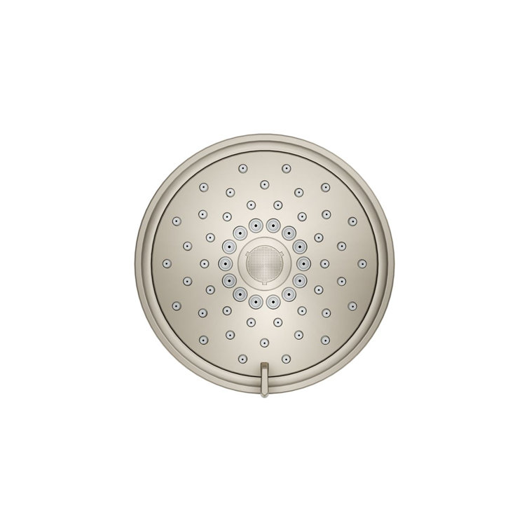 Purist 5.5" Vibrant Brushed Nickel Multifunction Showerhead with Three Sprays
