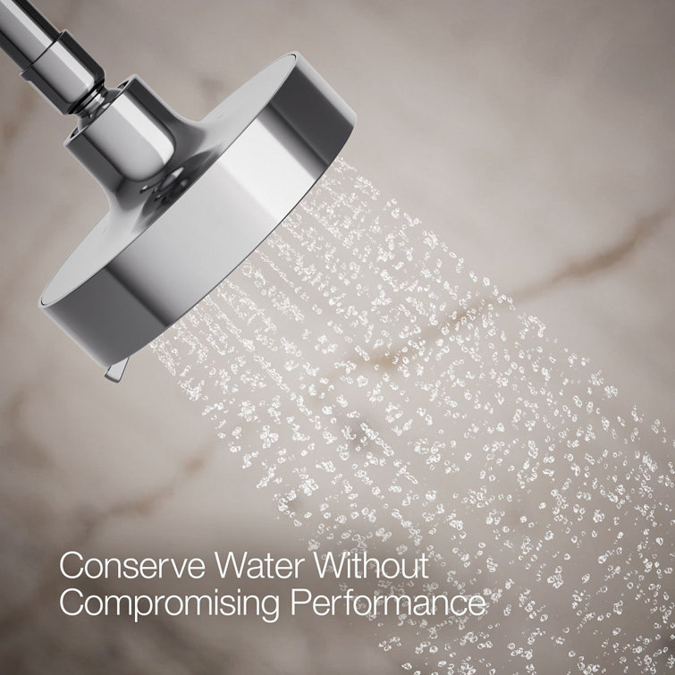 Purist Polished Chrome 5.5" Multifunction Wall-Mounted Showerhead