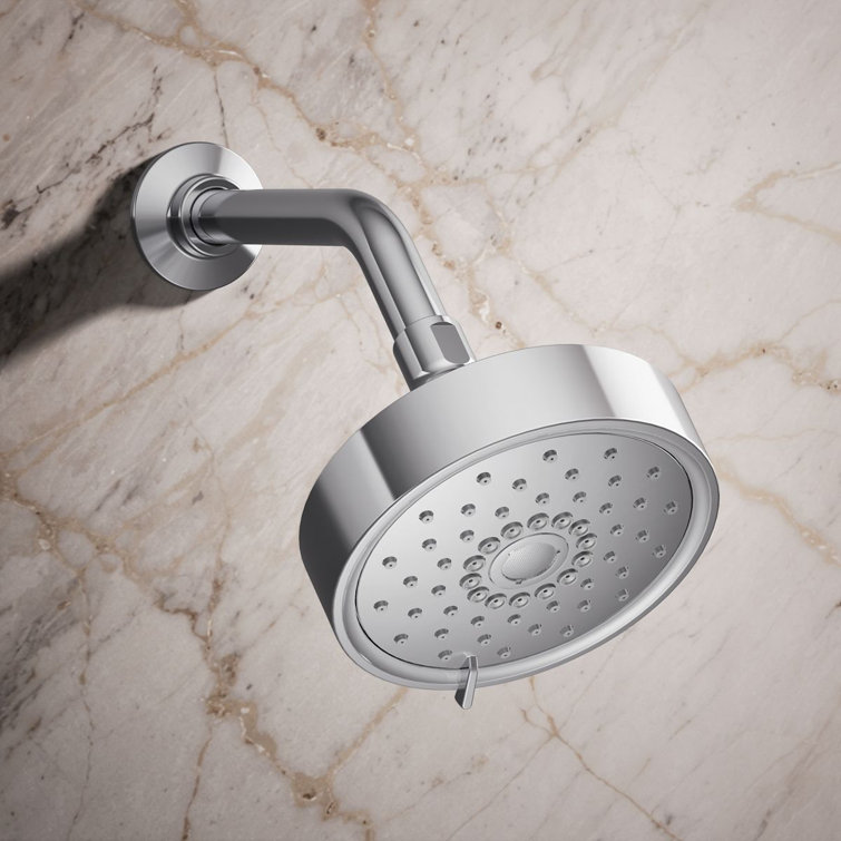 Purist Polished Chrome 5.5" Multifunction Wall-Mounted Showerhead