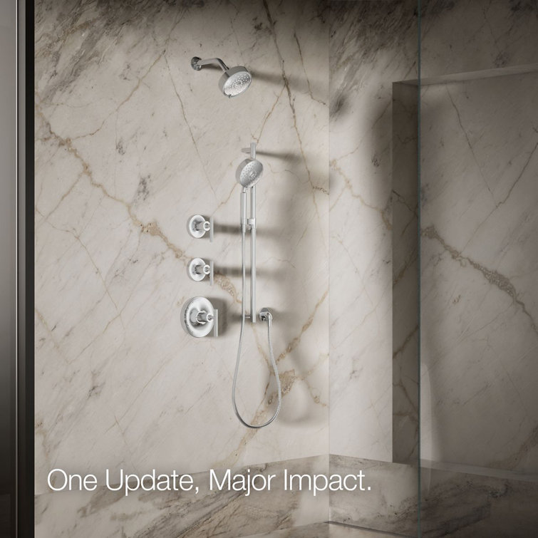 Purist Polished Chrome 5.5" Multifunction Wall-Mounted Showerhead
