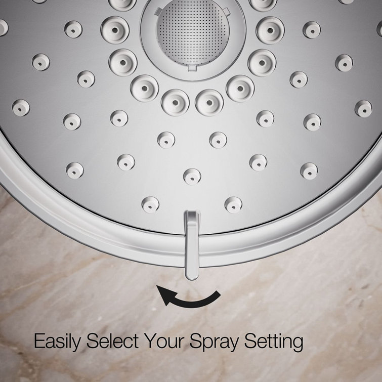 Purist Polished Chrome 5.5" Multifunction Wall-Mounted Showerhead