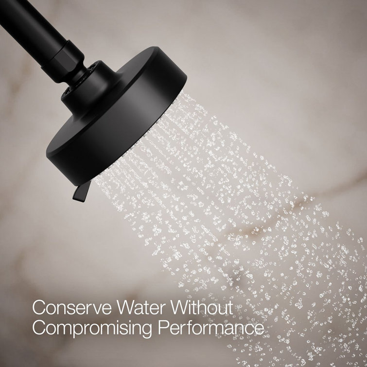 Matte Black Multi-Function Wall Mounted Shower Head