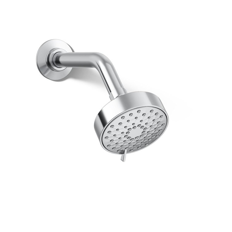 Polished Chrome Multifunction Wall Mounted Showerhead