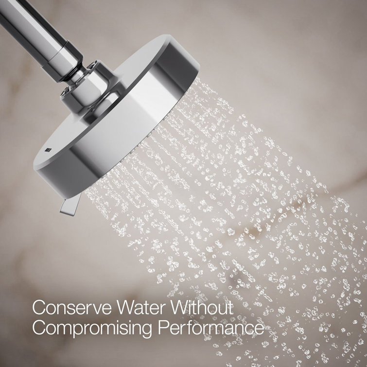 Polished Chrome Multifunction Wall Mounted Showerhead