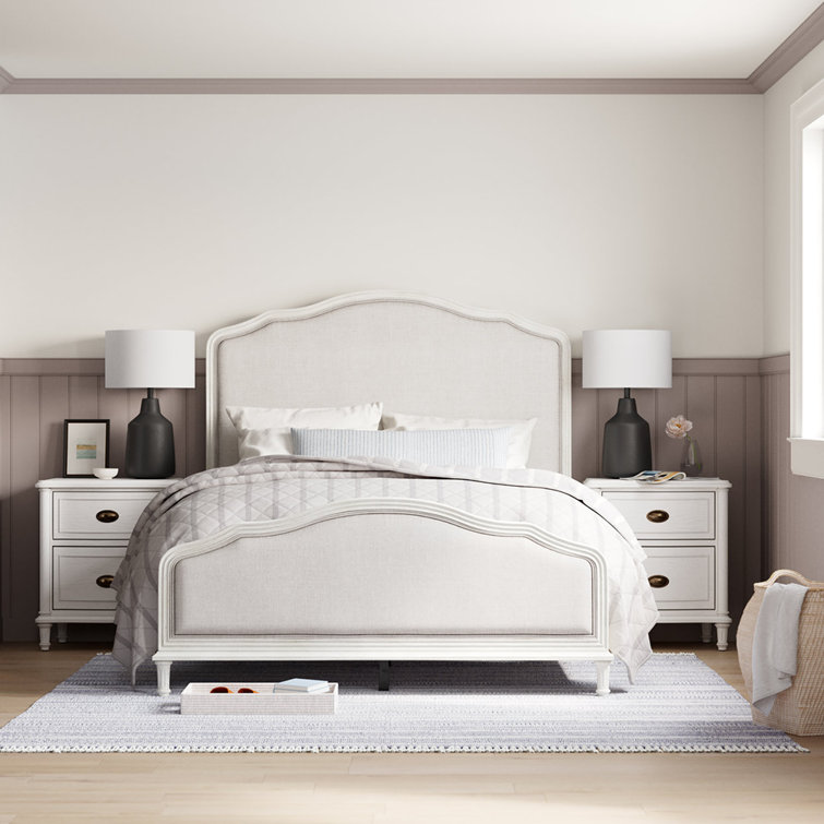 Studio Gray 2-Drawer Solid Wood Nightstand