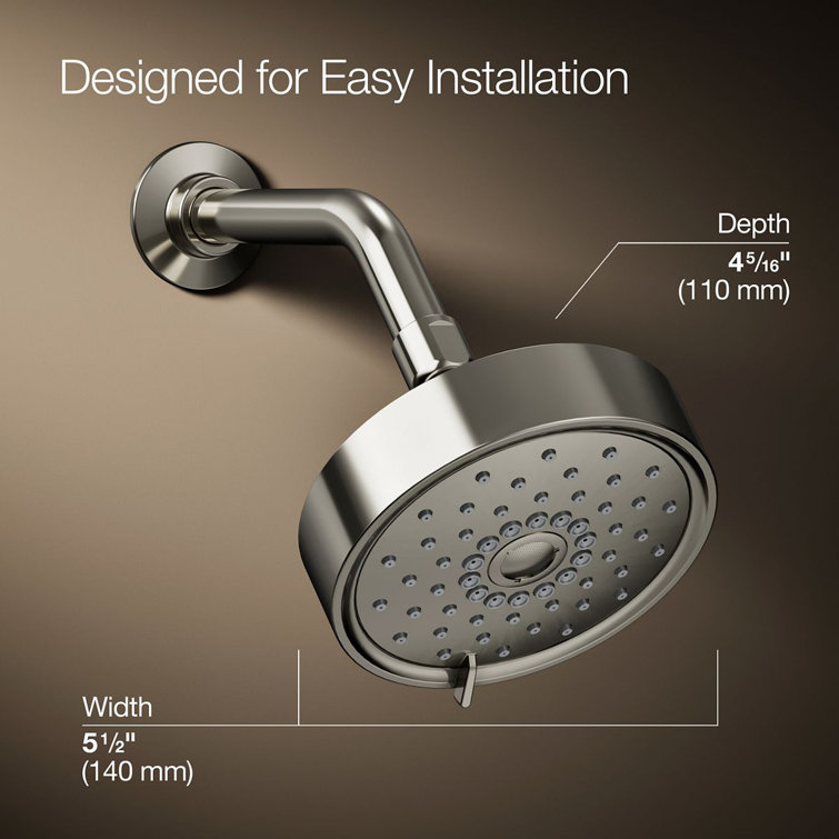 Purist Polished Nickel 5.5" Multifunction Wall-Mount Showerhead
