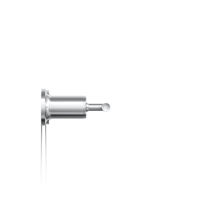 Purist Polished Chrome Double Lever Wall-Mounted Bath Trim