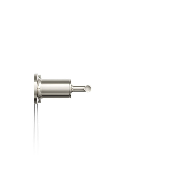 Elegant Polished Nickel Wall-Mounted Faucet Trim with Lever Handles