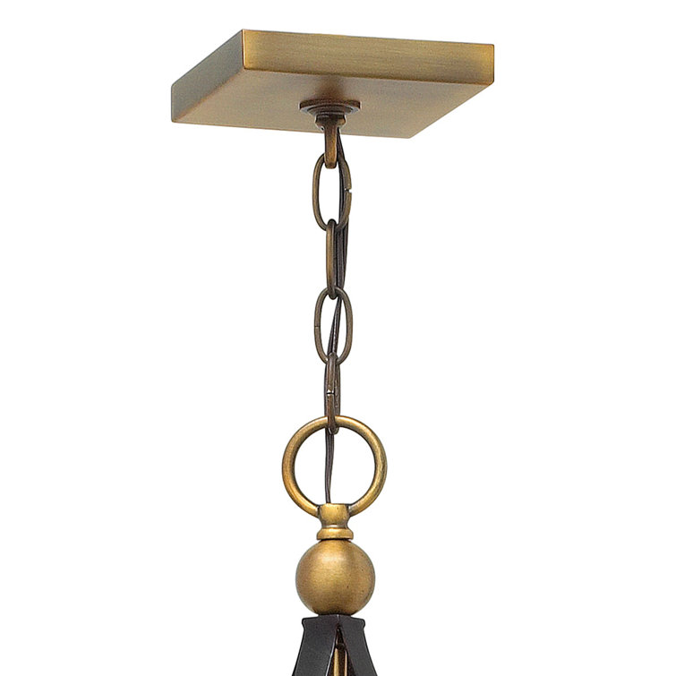 Clarendon Bronze 4-Light Clear Glass Foyer Pendant