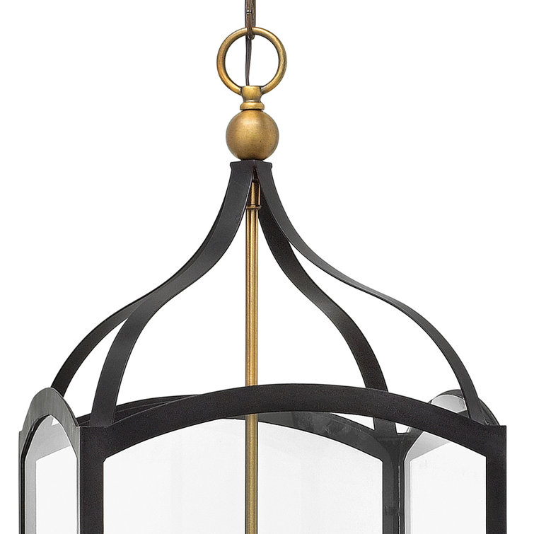 Clarendon Bronze 4-Light Clear Glass Foyer Pendant