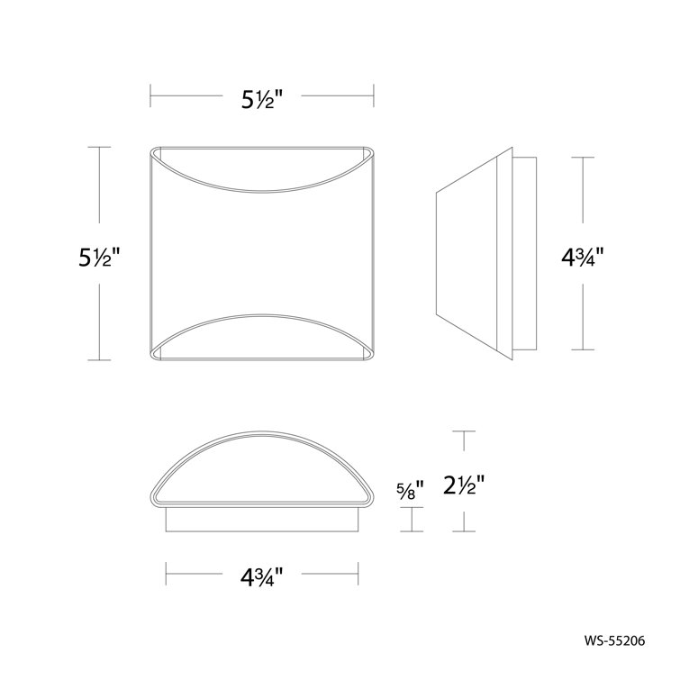 Black Dimmable LED Wall Sconce with Upward and Downward Illumination