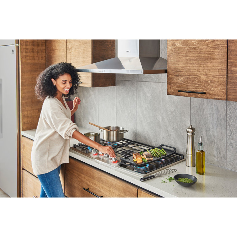 36" Stainless Steel Wall Mount Range Hood with Charcoal Filter