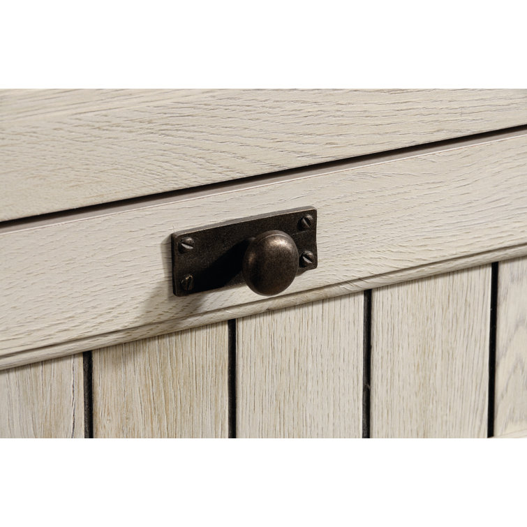 Chalked Chestnut Executive Desk with Filing Cabinet and Drawer