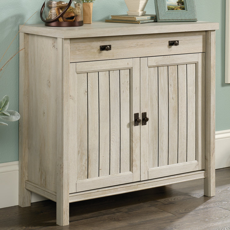 Chalked Chestnut Adjustable Shelving Office Cabinet