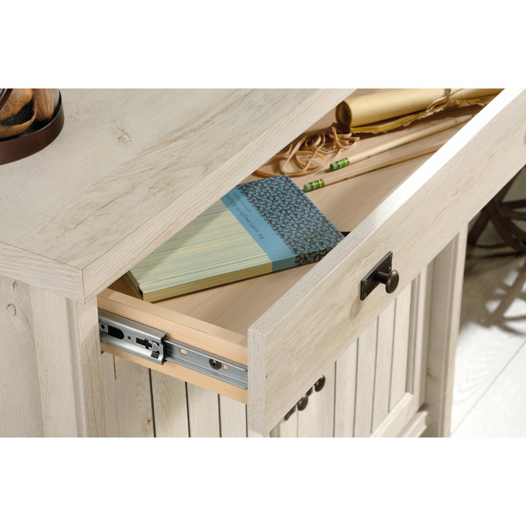 Chalked Chestnut Adjustable Shelving Office Cabinet