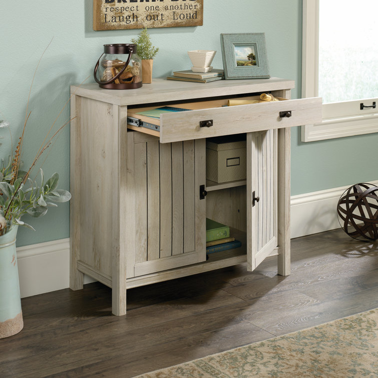 Chalked Chestnut Adjustable Shelving Office Cabinet
