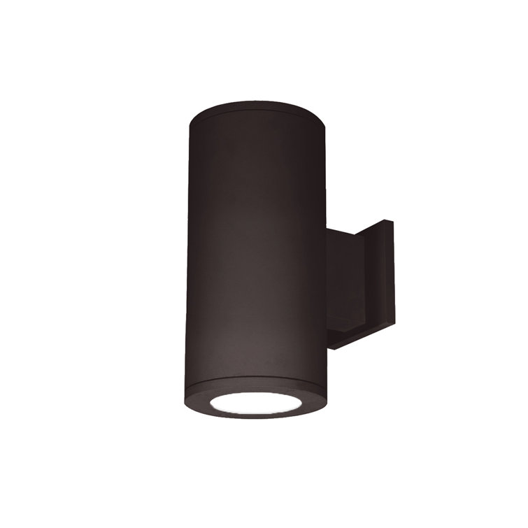 Bronze Cylinder Direct Wired Dimmable LED Wall Sconce