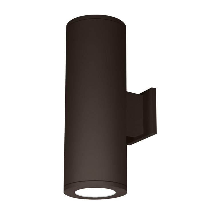 Bronze Cylinder Direct Wired Dimmable LED Wall Sconce