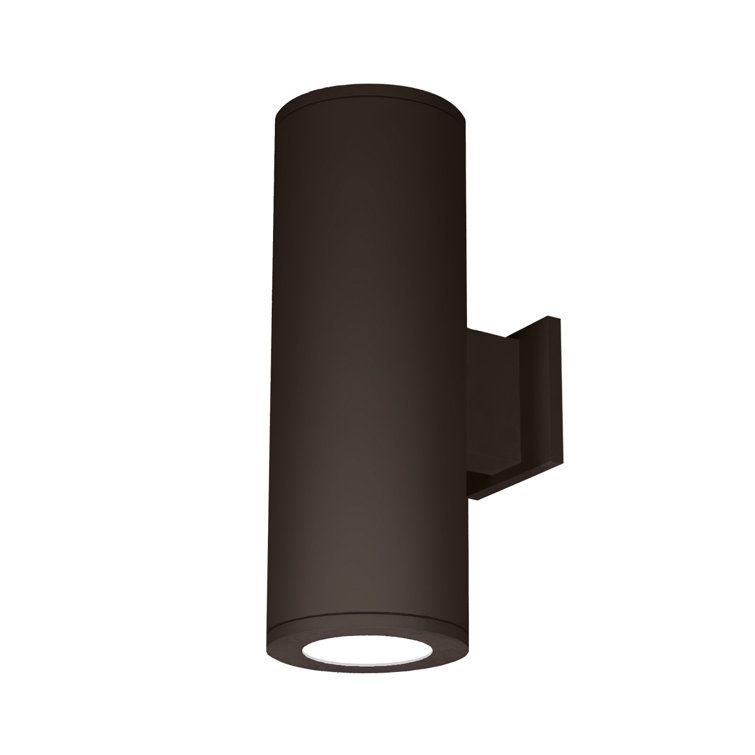 Bronze Cylinder Direct Wired Dimmable LED Wall Sconce