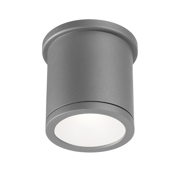 Graphite Aluminum 5" LED Flush Mount Ceiling Light