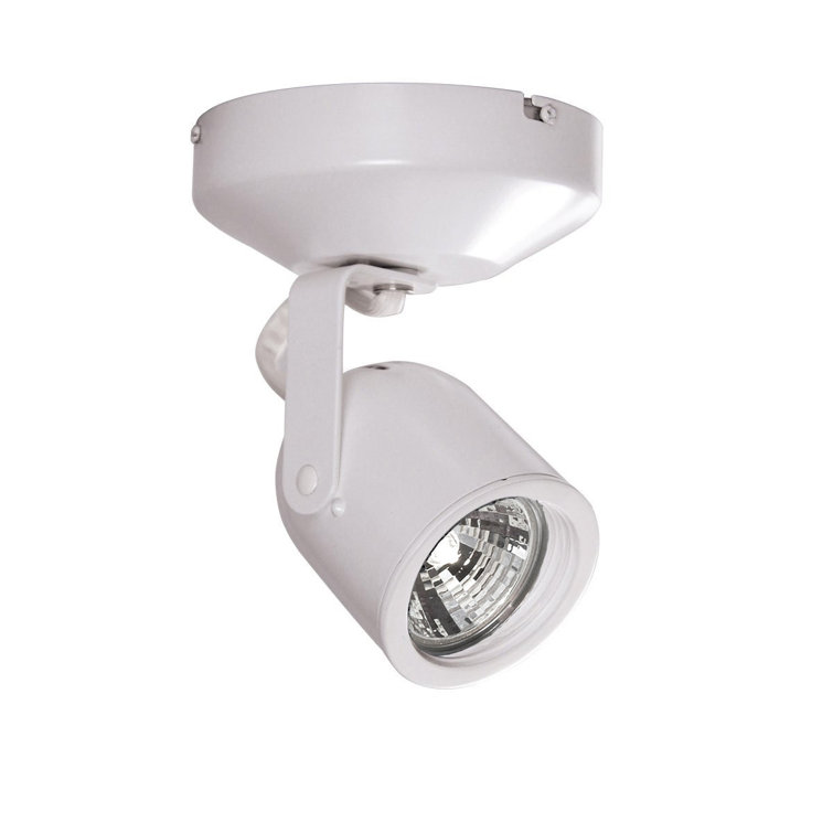 Sleek White Aluminum Monopoint Spot Light with Dimming Capability