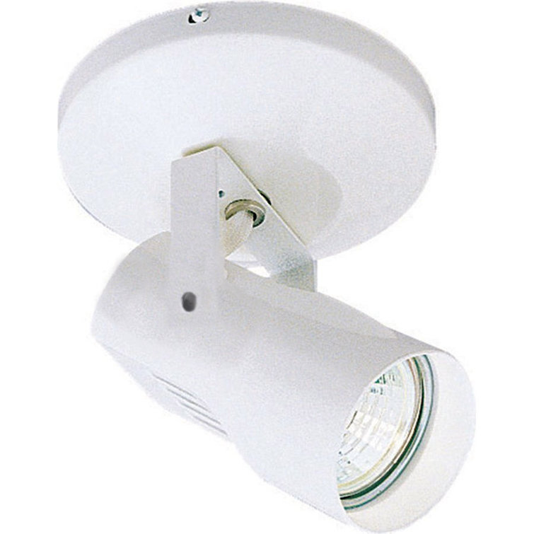 White LED Semi Flush Mount with Clear Glass Lens