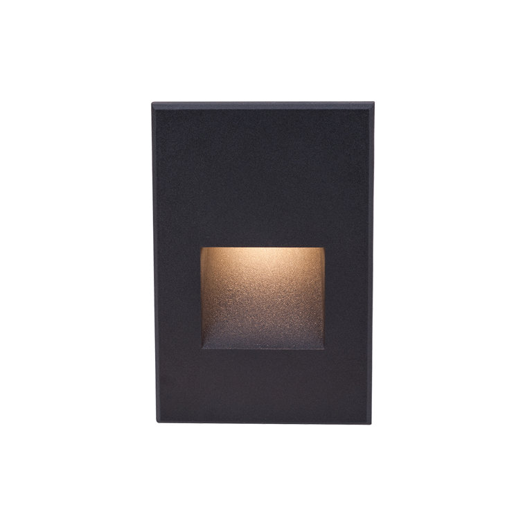 Sleek Black Aluminum LEDme Dimmable Step and Wall Light