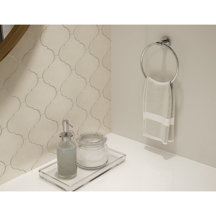 Chrome Wall Mounted Metal Towel Ring