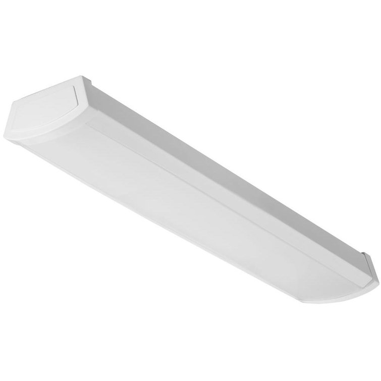 Sleek 24.75" White LED Energy Star Flush Mount for Indoor/Outdoor
