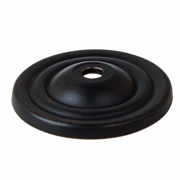 Oil Rubbed Bronze Traditional Round Cabinet Backplate