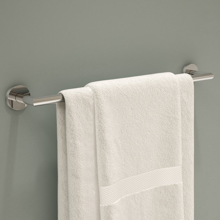 Identity 24" Chrome Wall Mounted Metal Towel Bar
