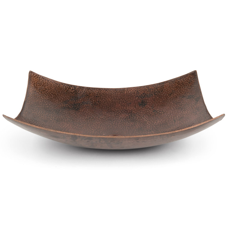 20" Hammered Copper Wall-Mount Vessel Sink