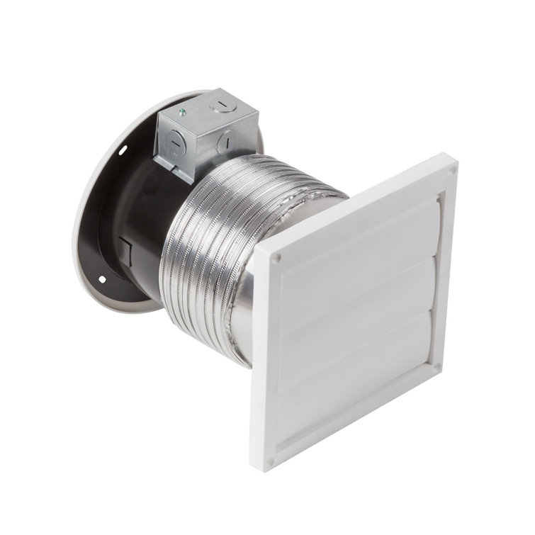 Broan-NuTone White Steel Wall Mount Bathroom Ventilation Fan