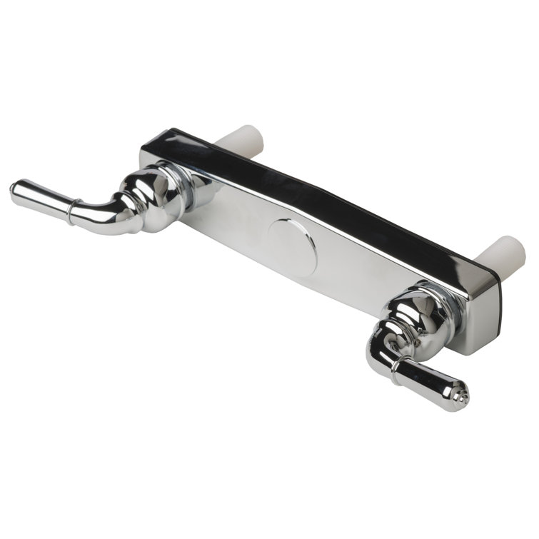 Chrome Finish Wall-Mounted Two Handle Shower Valve