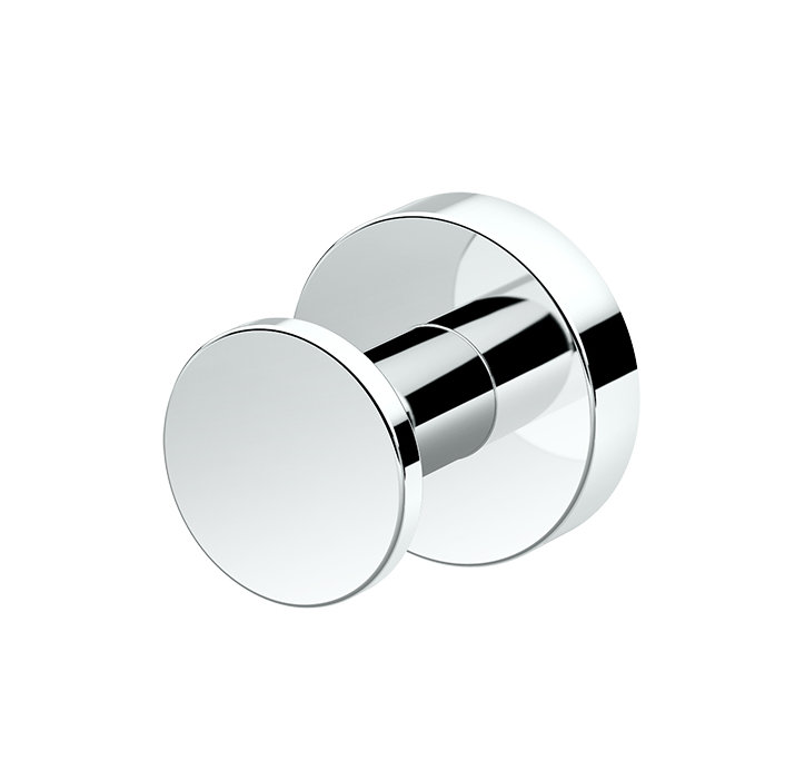 Chrome Polished Wall Mounted Single Robe Hook